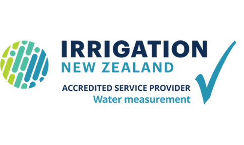 Irrigation New Zealand accredited service provider, Blue Tick Logo